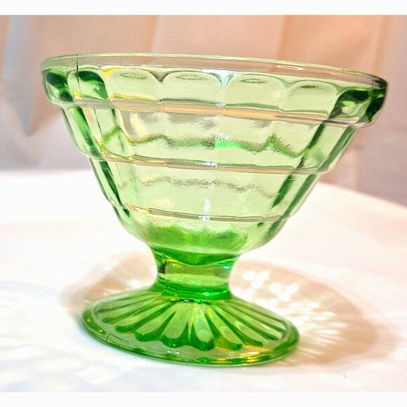 Vintage Hazel-Atlas Colonial Block Sherbet Glasses - Depression Glass - Picture 4 of 6